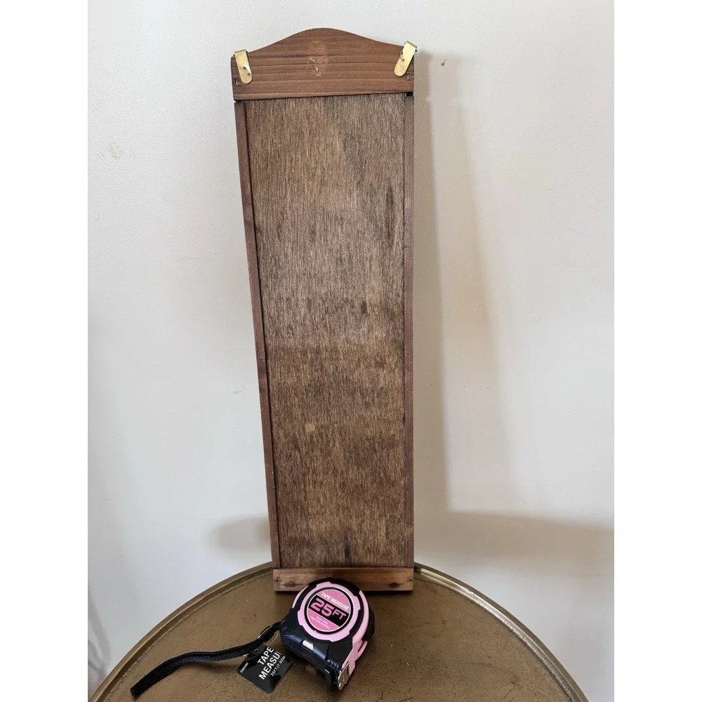 Vintage Country Kitschy 70s Decor Wall Hanging Organizer Wood VTG Retro Granny